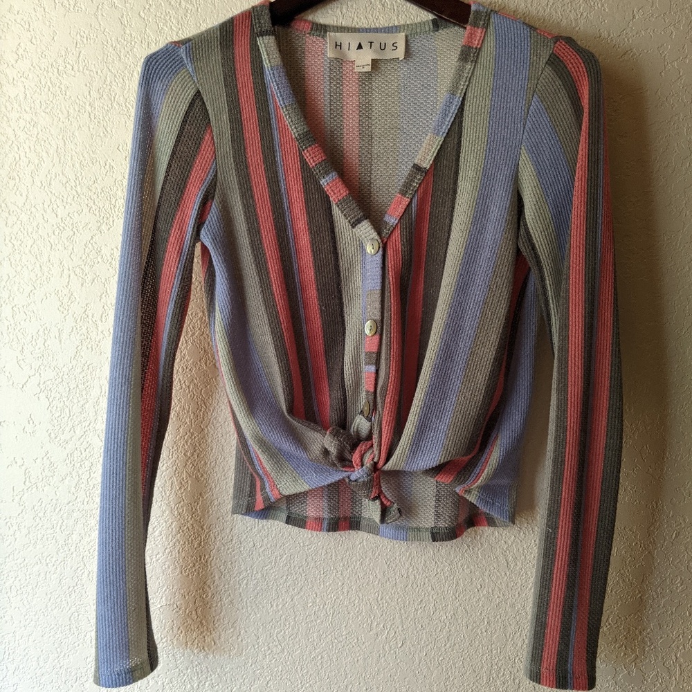 Striped fitted top